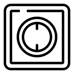 Poster - Energy socket icon. Outline energy socket vector icon for web design isolated on white background