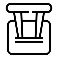 Poster - switch off toggle icon. outline switch off toggle vector icon for web design isolated on white backg
