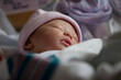© Mike Kemp/Tetra Images - Portrait of newborn girl (0-1months)