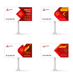 Wall Mural - collection of banner design, creative set of billboard design for street advertising, modern graphic