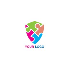 Canvas Print - Puzzle logo