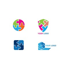 Canvas Print - Puzzle logo