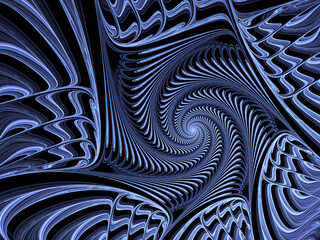 Wall Mural - abstract fractal spiral background, computer-generated illustration.