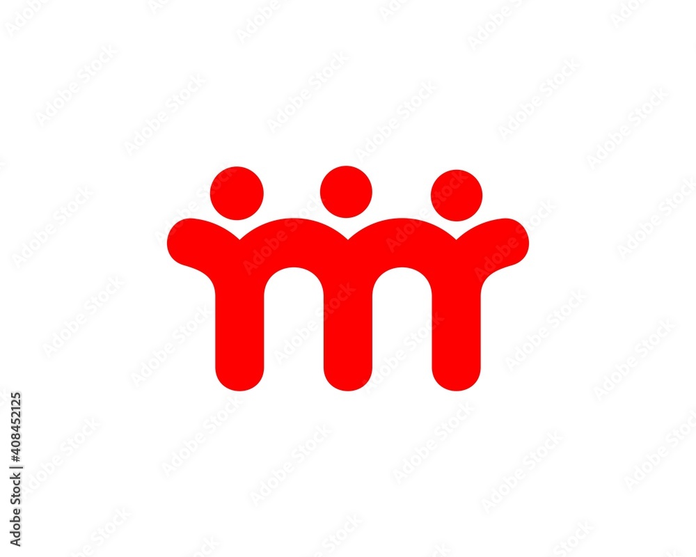 m community connection logo vector Stock Vector | Adobe Stock