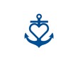 anchor boat love vector