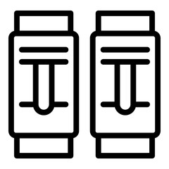 Poster - Wall switches icon. Outline wall switches vector icon for web design isolated on white background