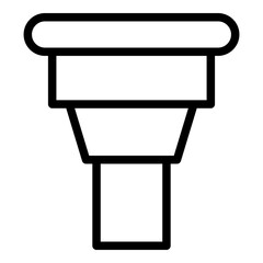 Poster - Drainage icon. Outline drainage vector icon for web design isolated on white background