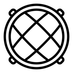 Poster - protection manhole icon. outline protection manhole vector icon for web design isolated on white bac