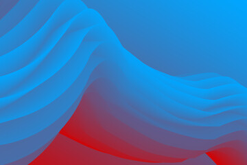 Poster - abstract blue wave background