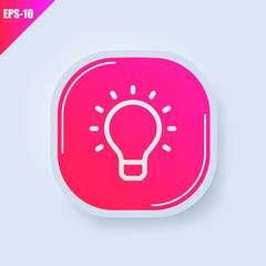 Wall Mural - light bulb icon