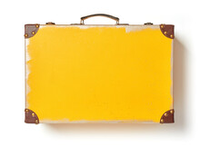 Yellow Vintage Suitcase