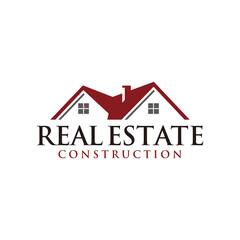 Real estate logo design template vector