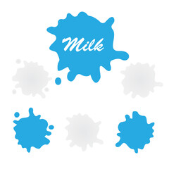 Wall Mural - White milk, yogurt and cream splash. Milk spot background
