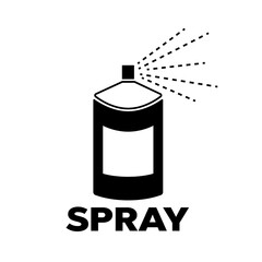 Wall Mural - Spray aerosol bottle, graffiti vector. Spray aerosol in bottle