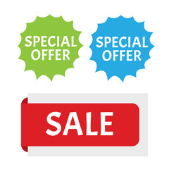 Wall Mural - banner special offer. special offer grunge red
