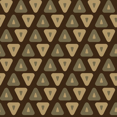Poster - Seamless geometric pattern with the image of triangles, geometric shapes. Vector design for web banner, business presentation, brand package, fabric, print, wallpaper, postcard.