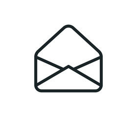 Fototapete - Mail Icon with Editable Stroke and Pixel Perfect.