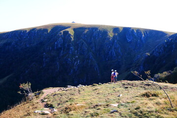 Wall Mural - Sommet du Hohneck dans les Vosges et les falaises de la Martinswand