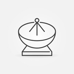 Poster - Vector Satellite Antenna linear concept icon or logo element