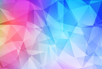 Wall Mural - Light Multicolor vector gradient triangles template.
