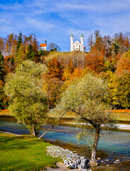 Poster - famous old town of Bad Tolz - Bavaria