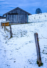 Poster - old barn in austria