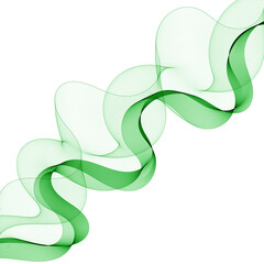 Green abstract vector wave. Colored background for presentation