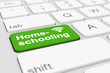 © marog-pixcells - 3d Illustation - Tastatur - Homeschooling - Schule - Hausunterricht - Unterricht - zu Hause