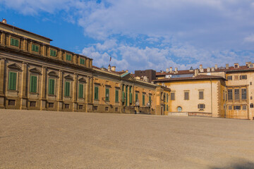 View of Pitti palace in Florence, Italy