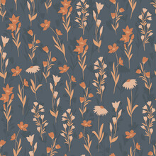 Seamless Repeating Pattern Of Flowers