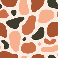 Poster - abstract organic shapes seamless pattern