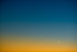 Fototapeta Zachód słońca - Splendid dusk/evening sky with the Moon