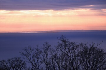 Poster - The scene of the morning glow.