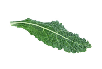 Kale leaf salad vegetable isolated on white background