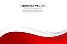 Abstract Red Wave Background Template. Eps10 Vector Illustration.