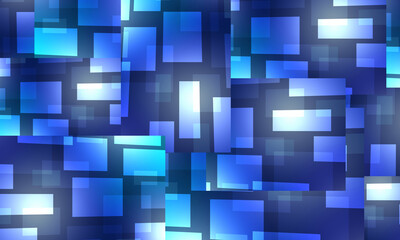 Poster - Technology background. Abstract blue background. Geometric texture. Layered pattern with rectangles. technology background with geometric shapes. It symbolizes digitalization and innovation