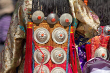 Shaman Festival At Siheji Temple, China Tibetan Plateau