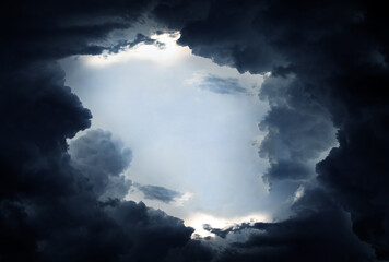 Wall Mural - dramatic clouds background