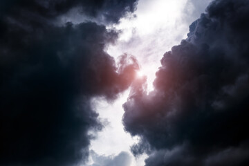 Wall Mural - dramatic clouds background