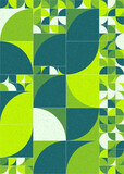 Fototapeta Młodzieżowe - Abstract Geometric Pattern generative computational art illustration