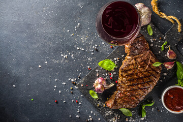 Wall Mural - Grilled meat beef steak