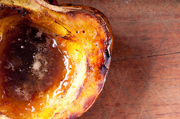 Canvas Print - acorn squash with melted butter and brown sugar