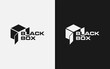 Abstract Black Box Logo Design. Usable For Business, Community, Foundation, Tech, Services Company. Vector Logo Design Illustration.