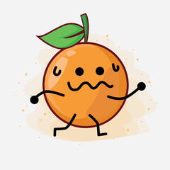 Clementine Orange cartoon vector character illustration