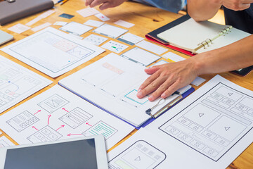 Web designer, creative planning, application development, user experience concept outline.