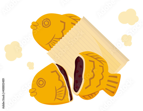 たい焼きのベクターイラスト 和菓子 Animal Wall Mural Anim Nisi