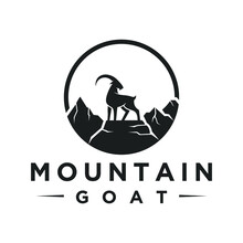 Mountain Goat Logo, Icon And Template