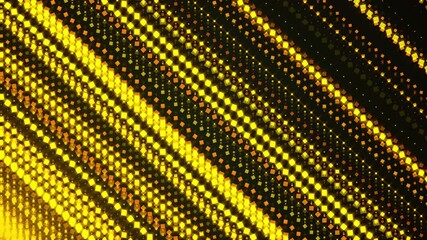 Poster - Diagonal beams of golden square particles, computer generated. 3d rendering abstract backdrop