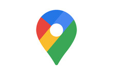 Google maps pin pointer location logo icon. Vector editorial illustration. Vinnitsia^ Ukraine - January 27,2021