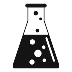 Poster - biohazard potion flask icon. simple illustration of biohazard potion flask vector icon for web desig